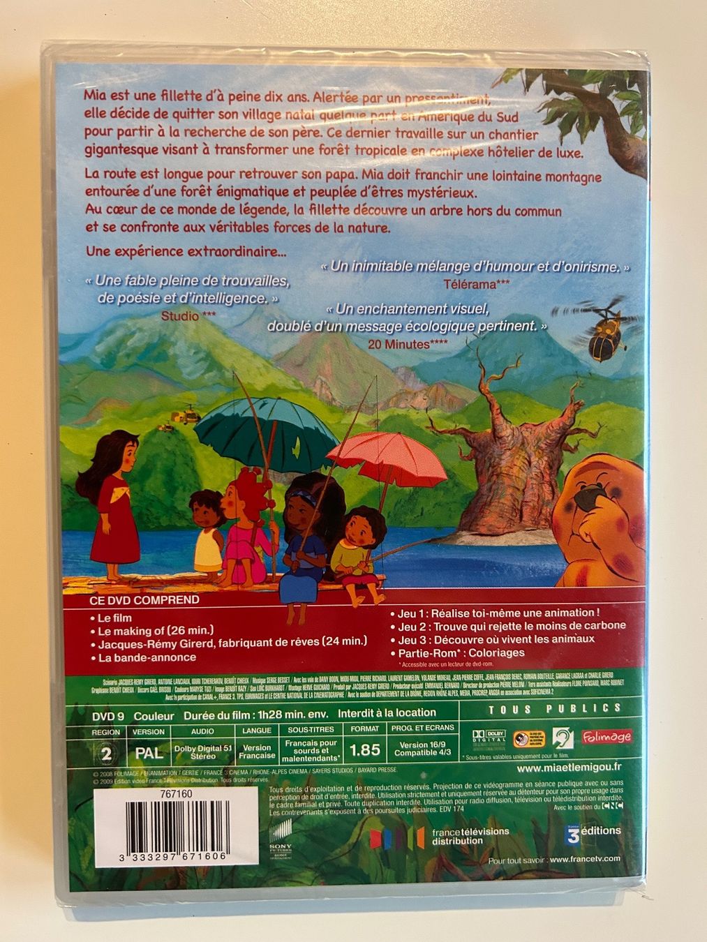 Tutti i DVDs: MIA ET LE MIGOU – Nuovo e nell'imballaggio originale da St-Cierges venduto da Crisi53 1