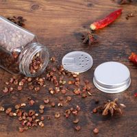 12pcs Klarglas Gewürzdosen Gewürzglas