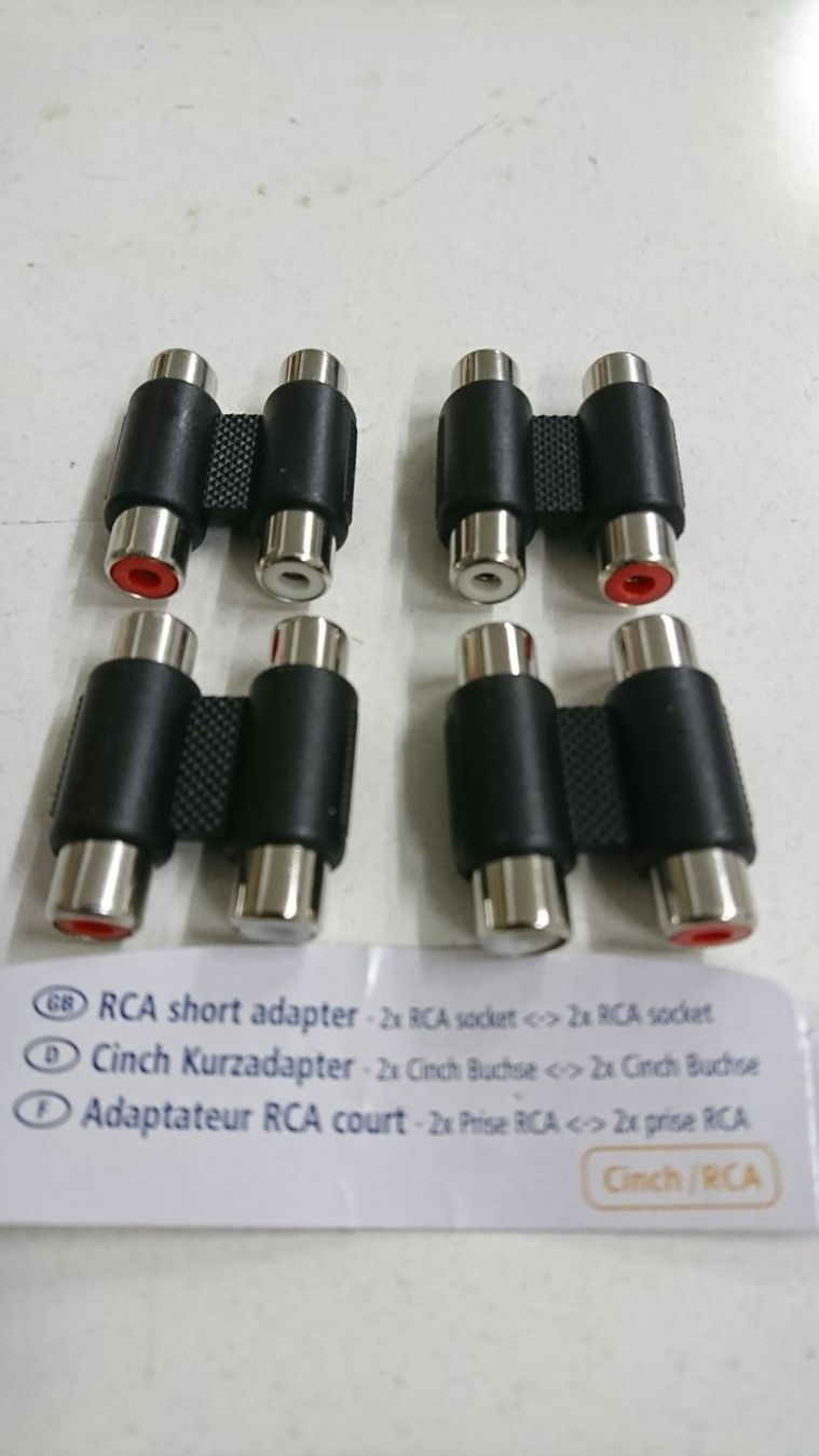 Laufwerke & Adapter: Cinch Verbinder 4 Stück Set – Neu und originalverpackt aus Tägerschen von Tech-World7 2