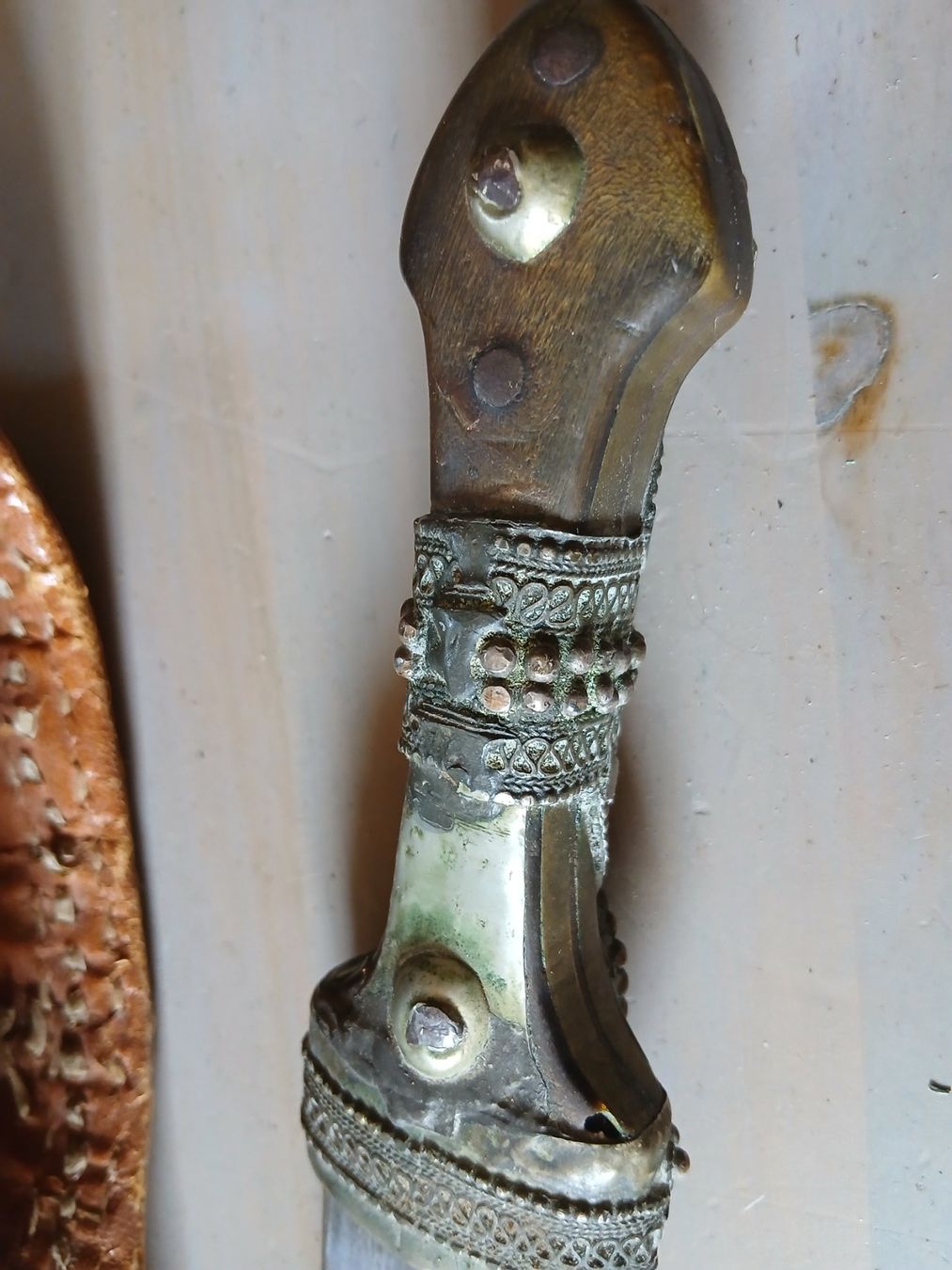 Sonstiges zum Sammeln & Seltenes: Couteau Janbiya Dharia ancienne avec fourreau argent – Gebraucht aus Satigny von Asaksa 8