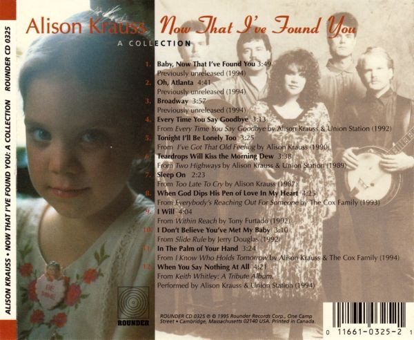CD: Alison Krauss - Now that I've Found You – Usato da Unterbäch venduto da waqil 1