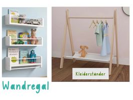 NEU Baby Kinderzimmer Garderobe Kleiderständer Aufbewahrung