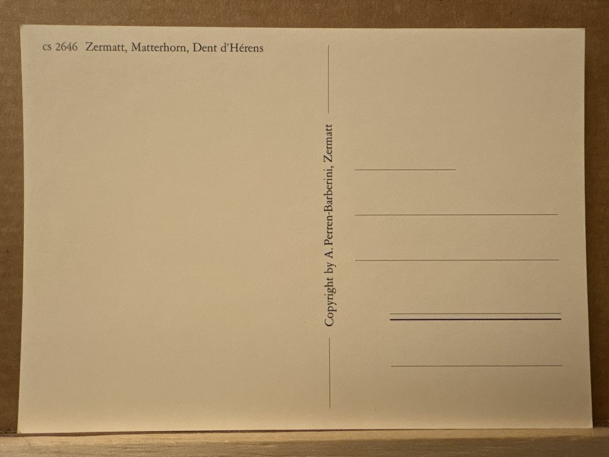 Cartoline postali: AK von Zermatt – Usato da Rümlang venduto da Kartenpost1 1