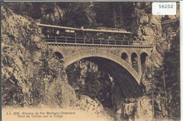 Chemin de Fer Martigny-Chatelard - Pont de Tretien sur le Tr