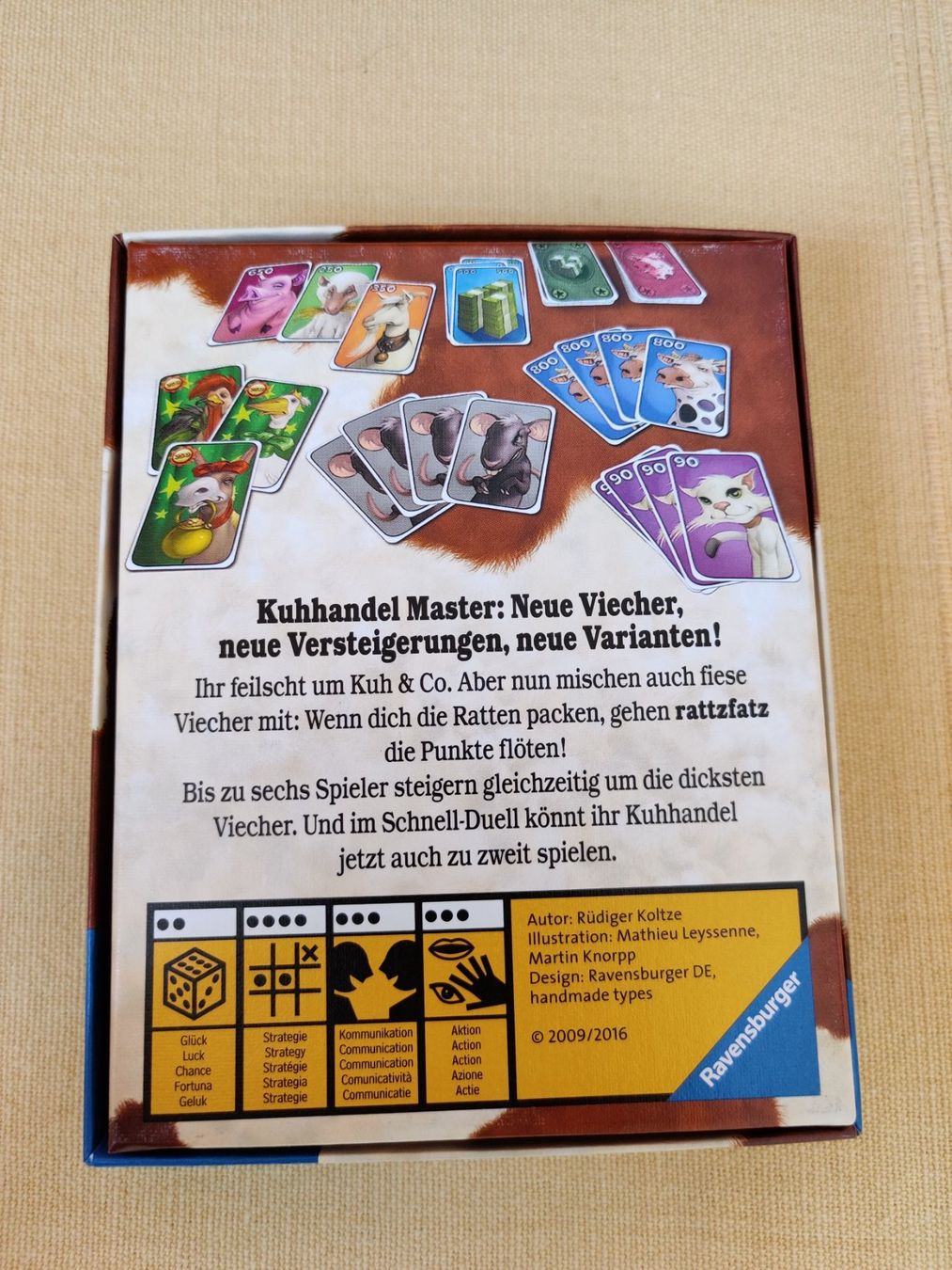 Spiele: Kuhhandel Master, Kartenspiel Ravensburger – Gebraucht aus Schachen b. Reute von  1