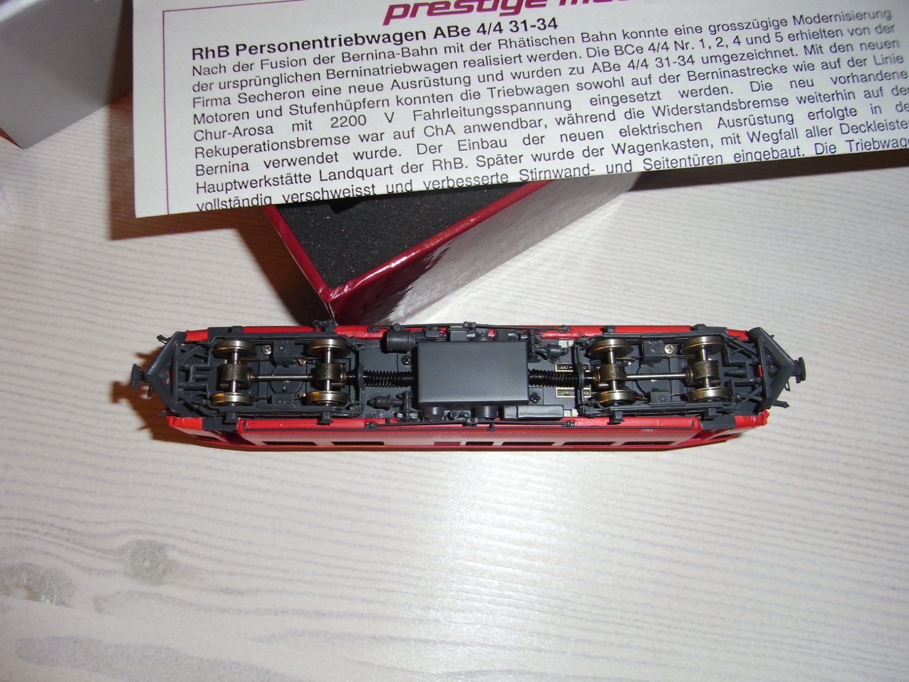 Lemaco Modelleisenbahnen: Lemaco, RhB ABe 4/4 No. 31 "rot", HOm – Neu und originalverpackt aus Wohlen AG von Kusy77 2