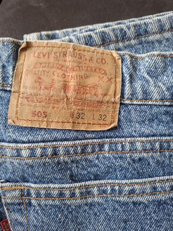 Levi's 505 Jeans, W32 L32, Original späte 80er, Anfang 90er