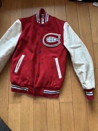 Montreal Canadiens College Jacke rot weiss