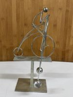 Seiltänzer auf Fahrrad, Kunsthandwerk, Stahl verzinkt