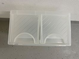 Schubladen-Box aus Kunststoff mit 2 Schubladen,  von Rotho