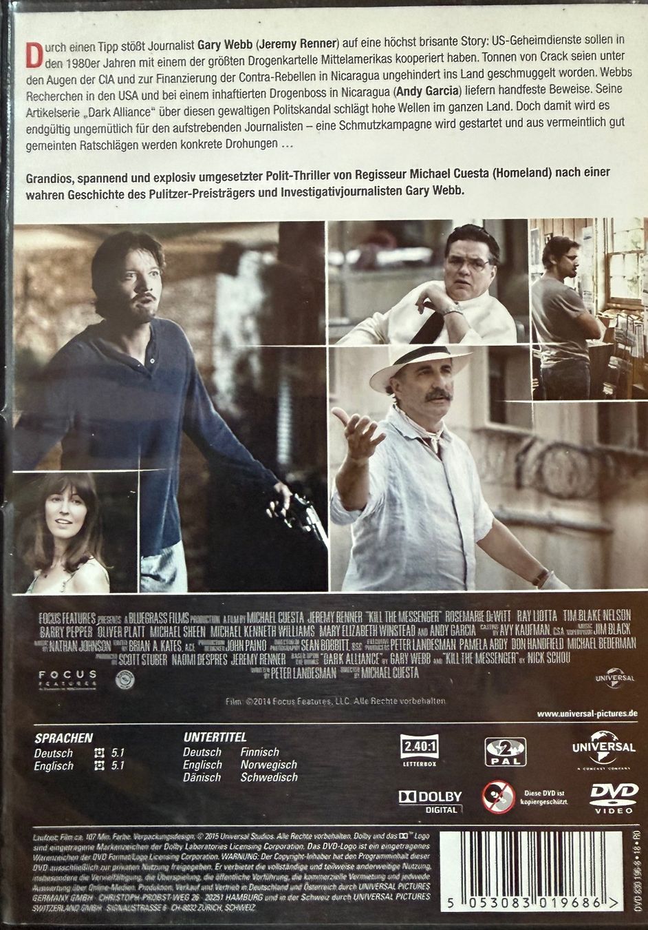 Alle DVDs: DVD - Kill the Messenger / Jeremy Renner – Gebraucht aus Zäziwil von kreative-ideen 1