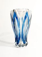 SAINT LOUIS FRENCH BLUE VINTAGE 1940, vase cristal