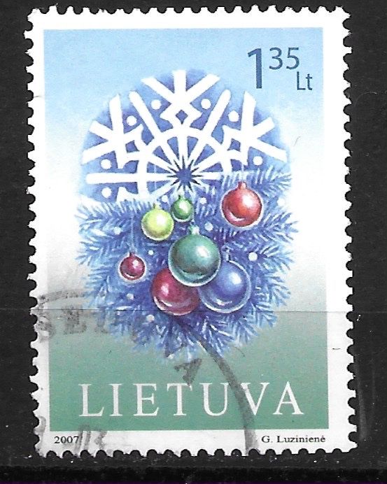 Alle Briefmarken: Litauen 2007: Weihnachten – Gebraucht aus Zürich von Rainstamps