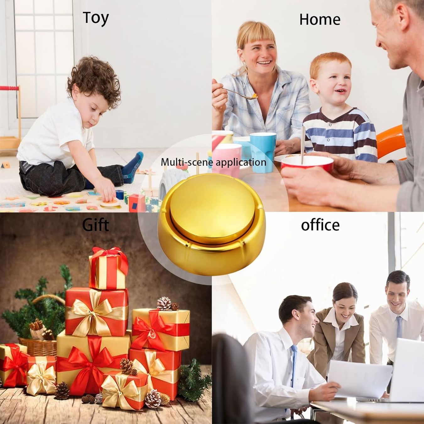 Giocattoli: Gold Recordable Button (4 Stk.) – Nuovo (secondo la descrizione) da Dietikon venduto da The-Star-Shop 5