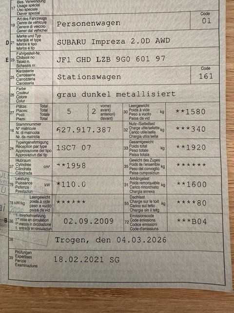 Subaru Automobili: Subaru Impreza 2.0D 4x4 – Usato da Oberriet SG venduto da jeepv8 9