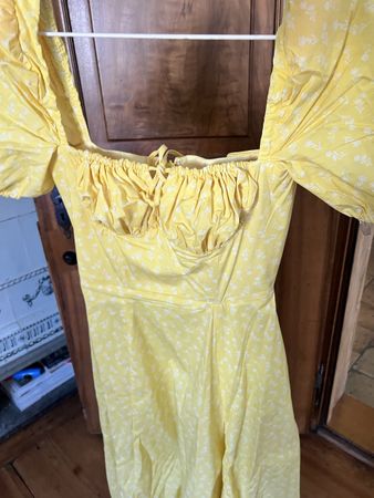 House of CB Sommerkleid gelb geblümt Gr. S wie neu, perfekt