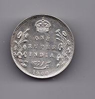 (2013) India, 1 Rupie 1906 stgl