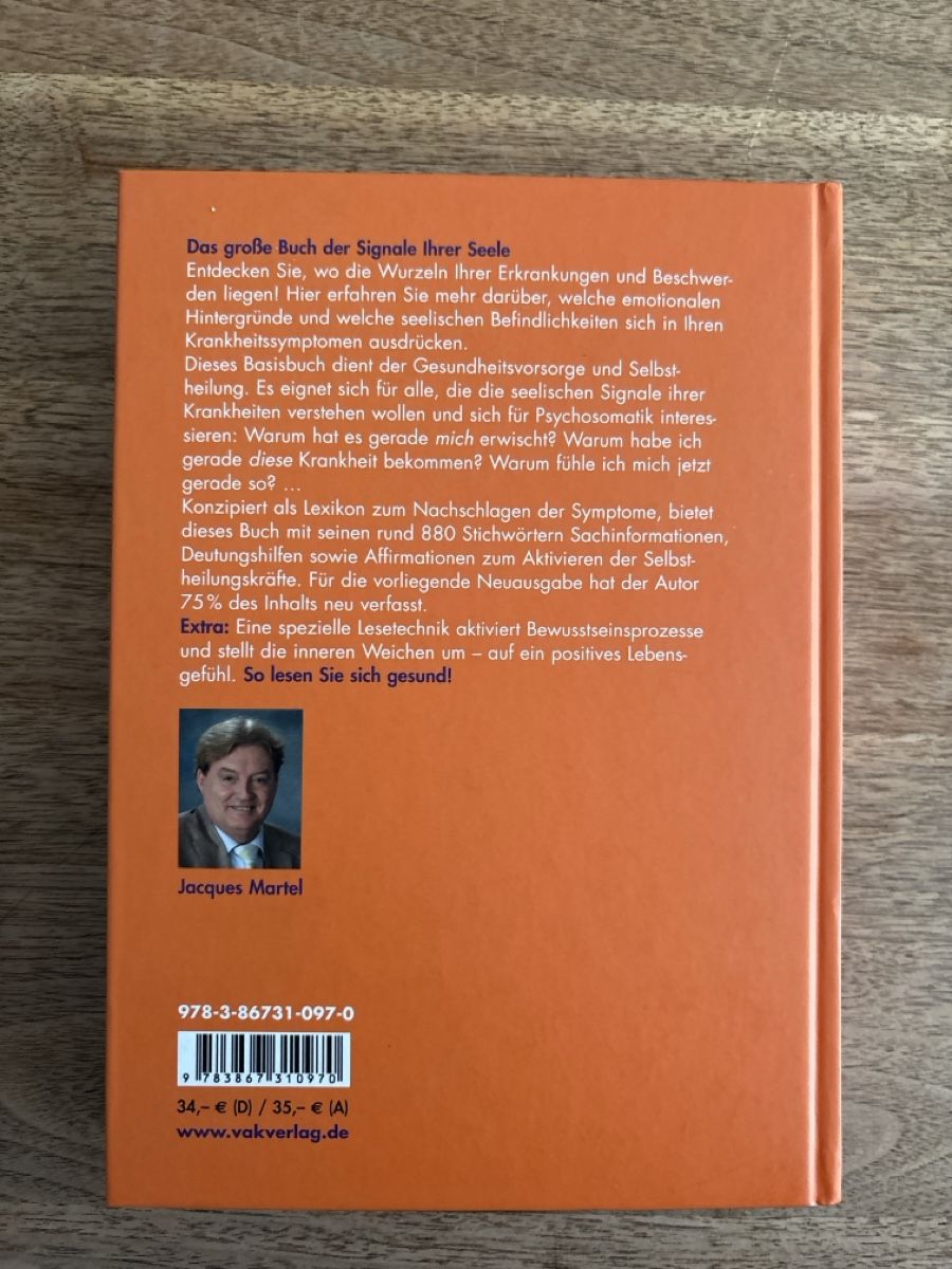 Libri: Buch Mein Körper Barometer der Seele – Nuovo e nell'imballaggio originale da Weesen venduto da D0101D 2