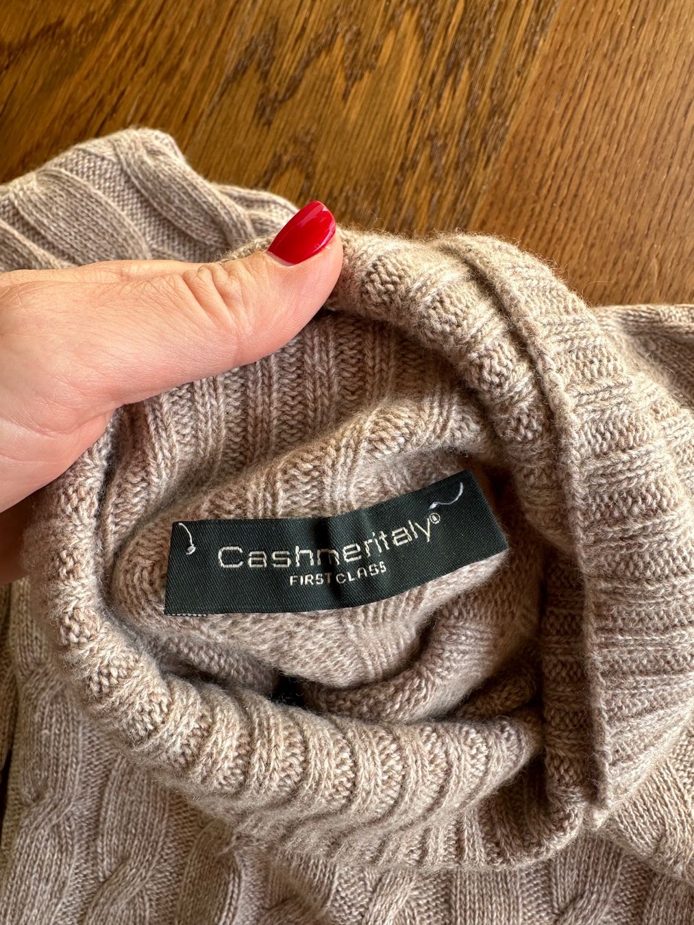 Pullover & Sweatshirts: Kaschmir Rollkragenpullover zopfmuster beige Gr S – Gebraucht aus Zürich von anyka 2