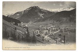 Davos (GR) Wohnquartier mit Hotels Englisches Viertel - 1906