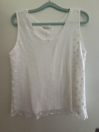 NILE TOP mit weissen Polkadot
