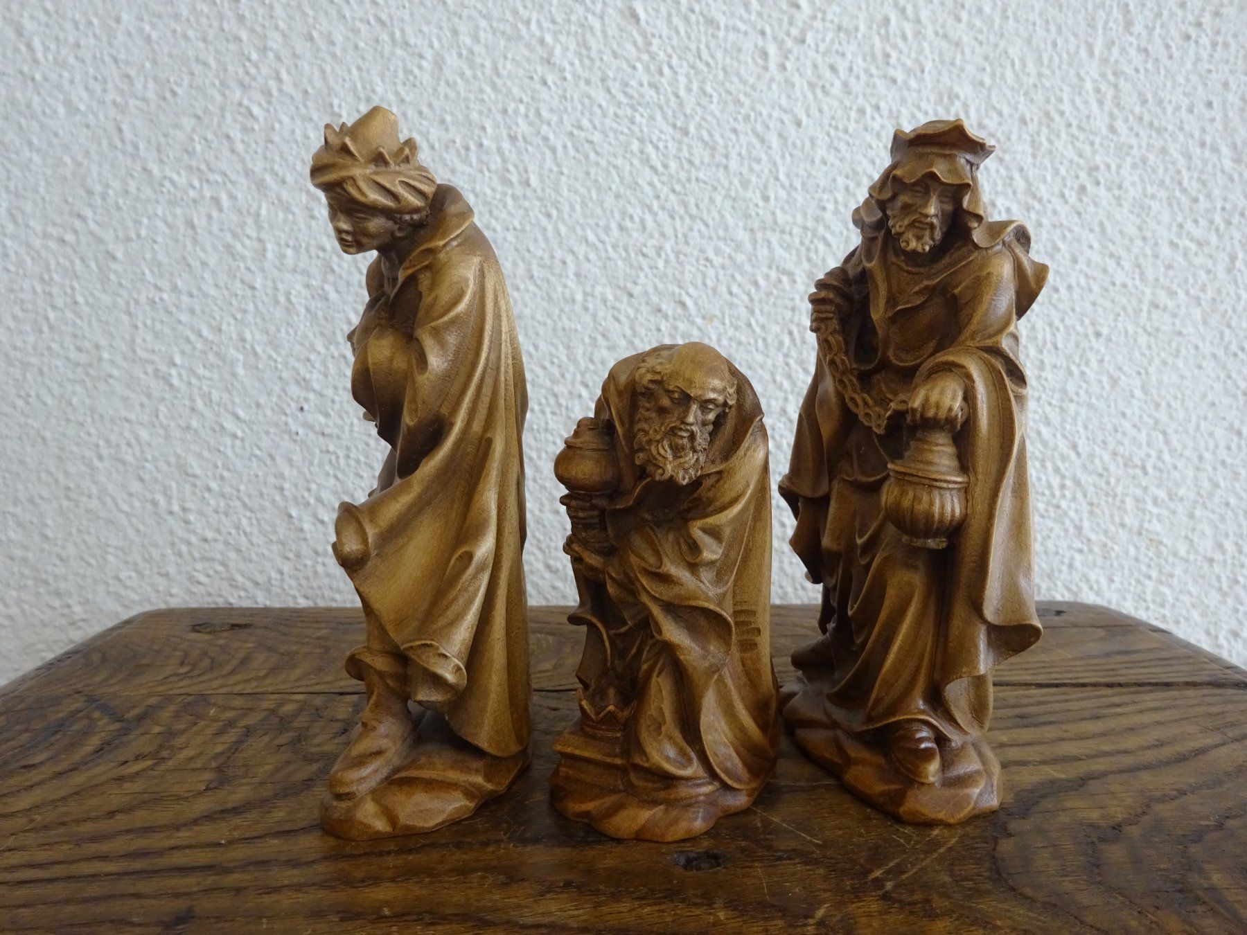 Statuette: Heilige Drei Könige / Krippenfigur Holz – Usato da Esslingen venduto da eintagammeer 1
