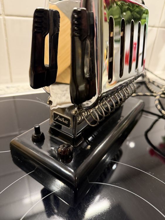 Jura Vintage Toaster Chrom schwarz funktionsfähiger Zustand (Gebraucht ...
