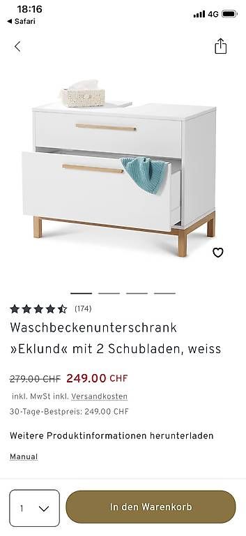 Mobili per bagno: Waschbeckenunterschrank – Usato da Pfungen venduto da stigi72 3