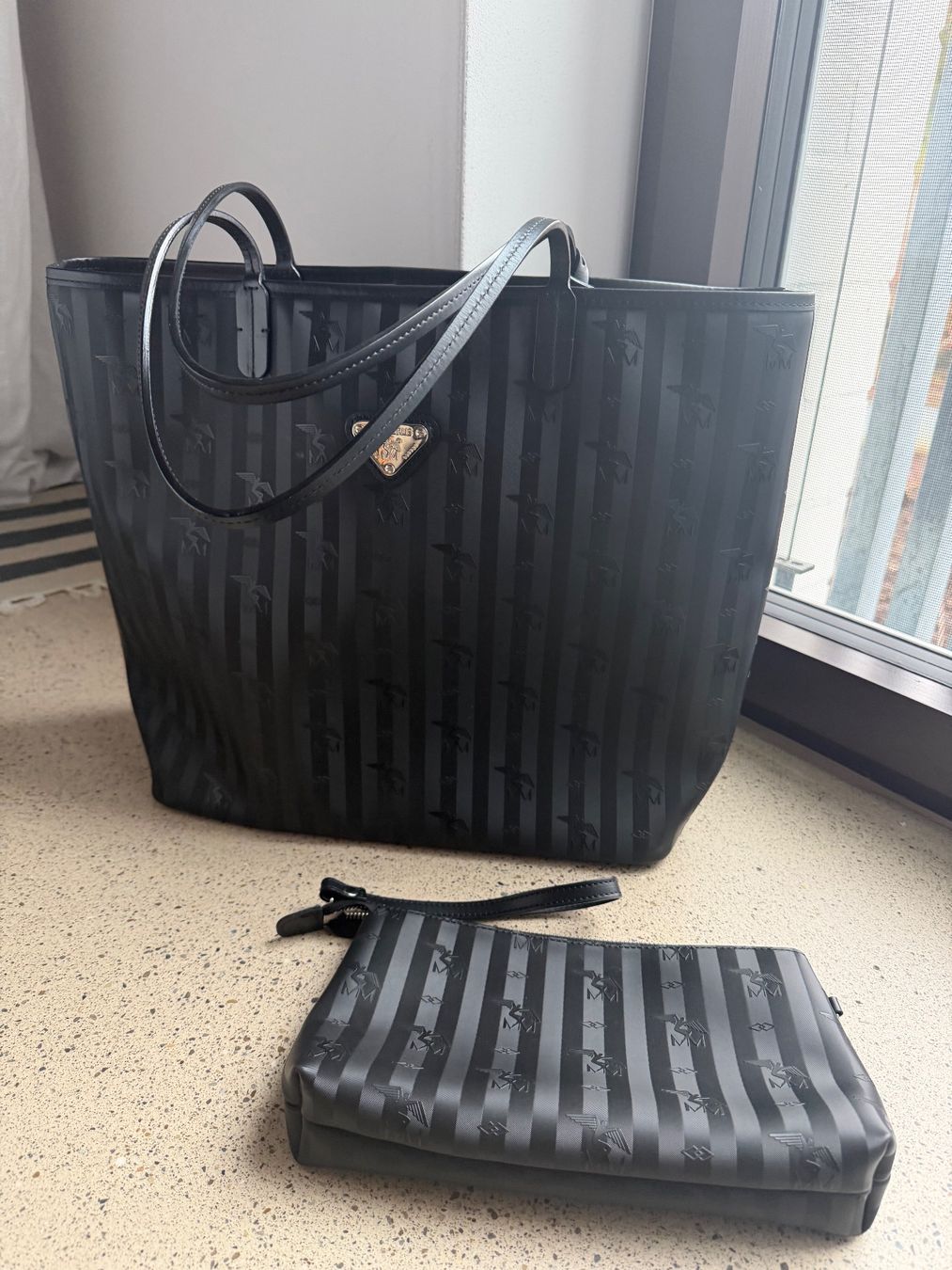 Maison Mollerus Borse da donna: Maison Mollerus Shopper Luzern schwarz silber – Nuovo (secondo la descrizione) da Brütten venduto da Rod816 7