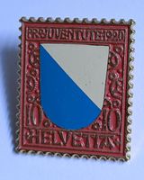 Pin Kanton Zürich Wappen - Helvetia 10 Briefmarkenmotiv