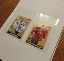 GOLD Ronaldo et Messi panini Extra 