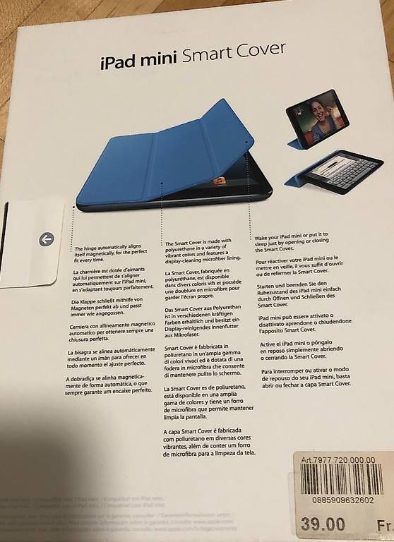 Coques & Sacs: iPad mini Smart Cover – D'occasion à Zürich par Railstew 1