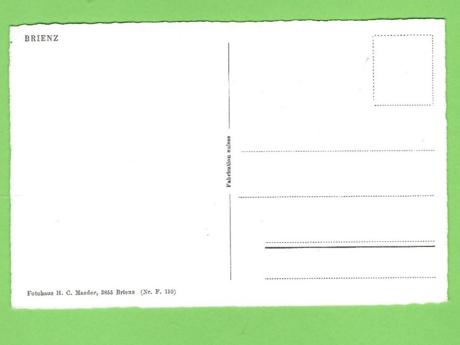Cartoline postali: Brienz – Nuovo (secondo la descrizione) da Zürich venduto da t24_de 1