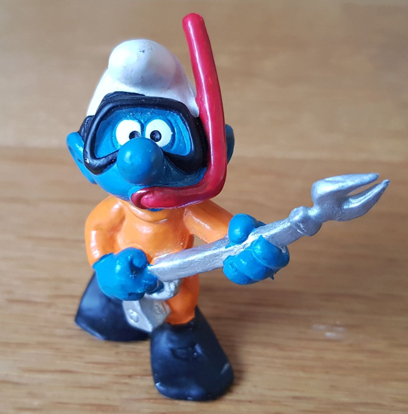 Bullyland Giocattoli: Bully-Spielfigur Schnorchler-Schlumpf – Usato da Schaffhausen venduto da asyouwestley