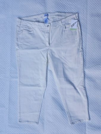 NEU! Bequeme stretch Hose Crème Grösse 4XL