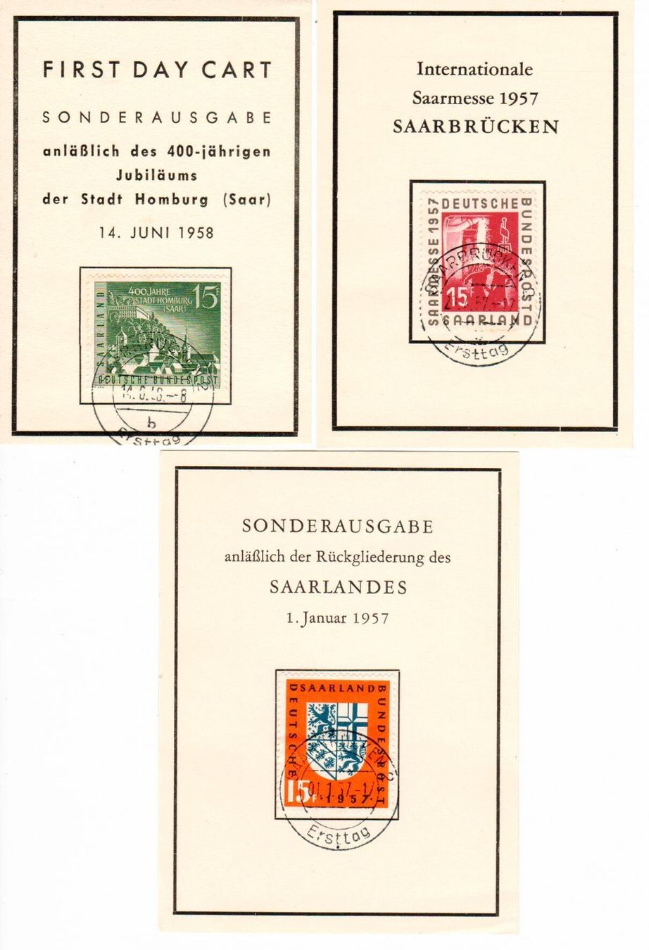 Tous les timbres: 8 x Saarland – D'occasion à Wolhusen par Curver9 2