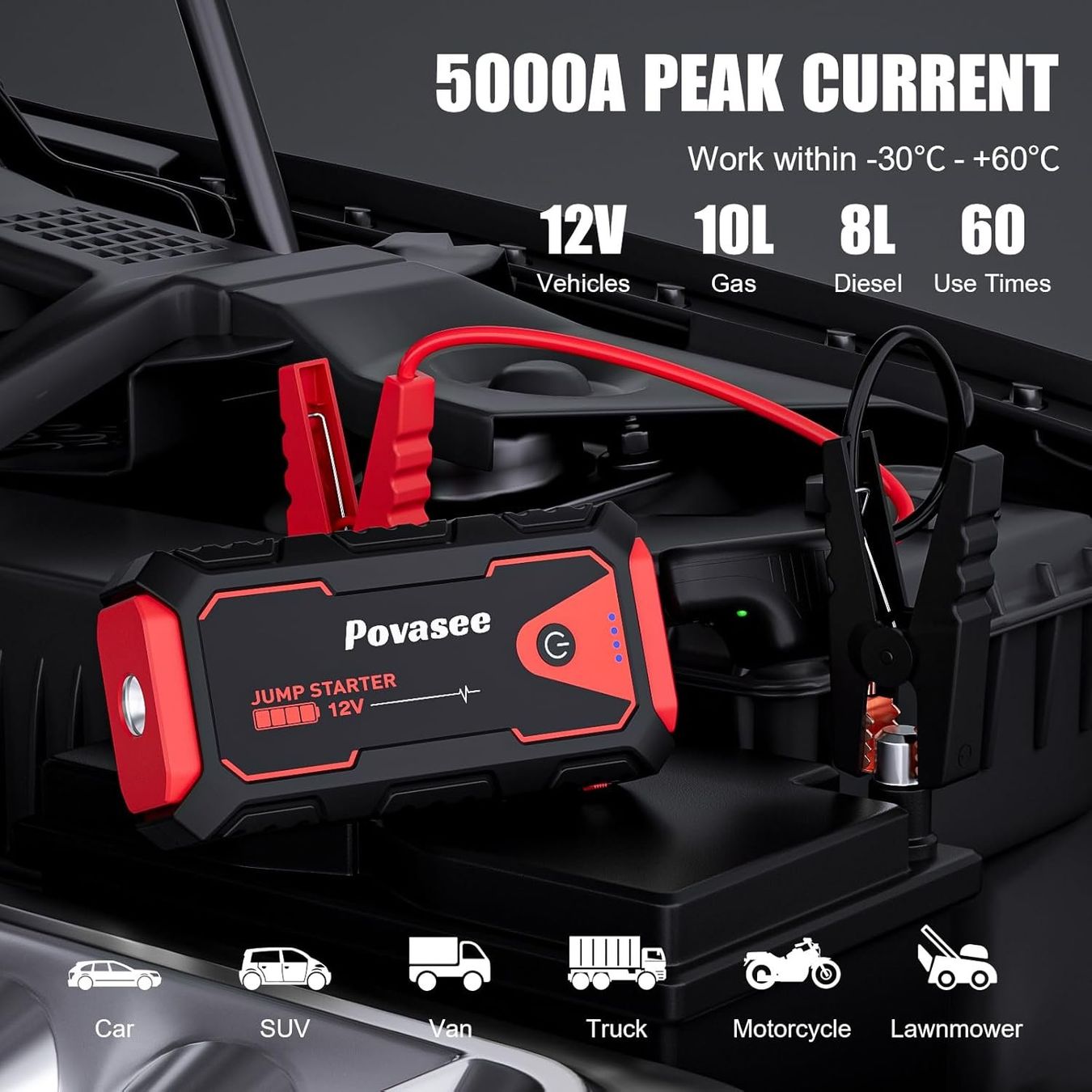 Caricabatterie: Auto Starthilfe Powerbank 5000A Jump Starter 12V Akku – Nuovo e nell'imballaggio originale da Neuhausen venduto da apo_zn9s 1