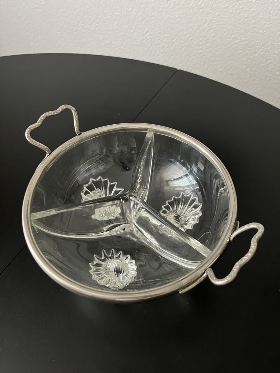 Ciotole: Glasschale mit Silber Ring – Usato da Zürich venduto da Nowstalgia 3