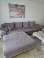 Ecksofa lila Stoff guter Zustand 300x200cm