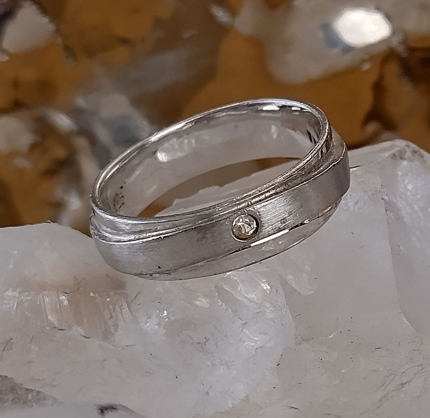 Ringe: RING KLASSISCH IN 925 SILBER RHODINIERT – Gebraucht aus Romanshorn von Glitzer-Paradies 1