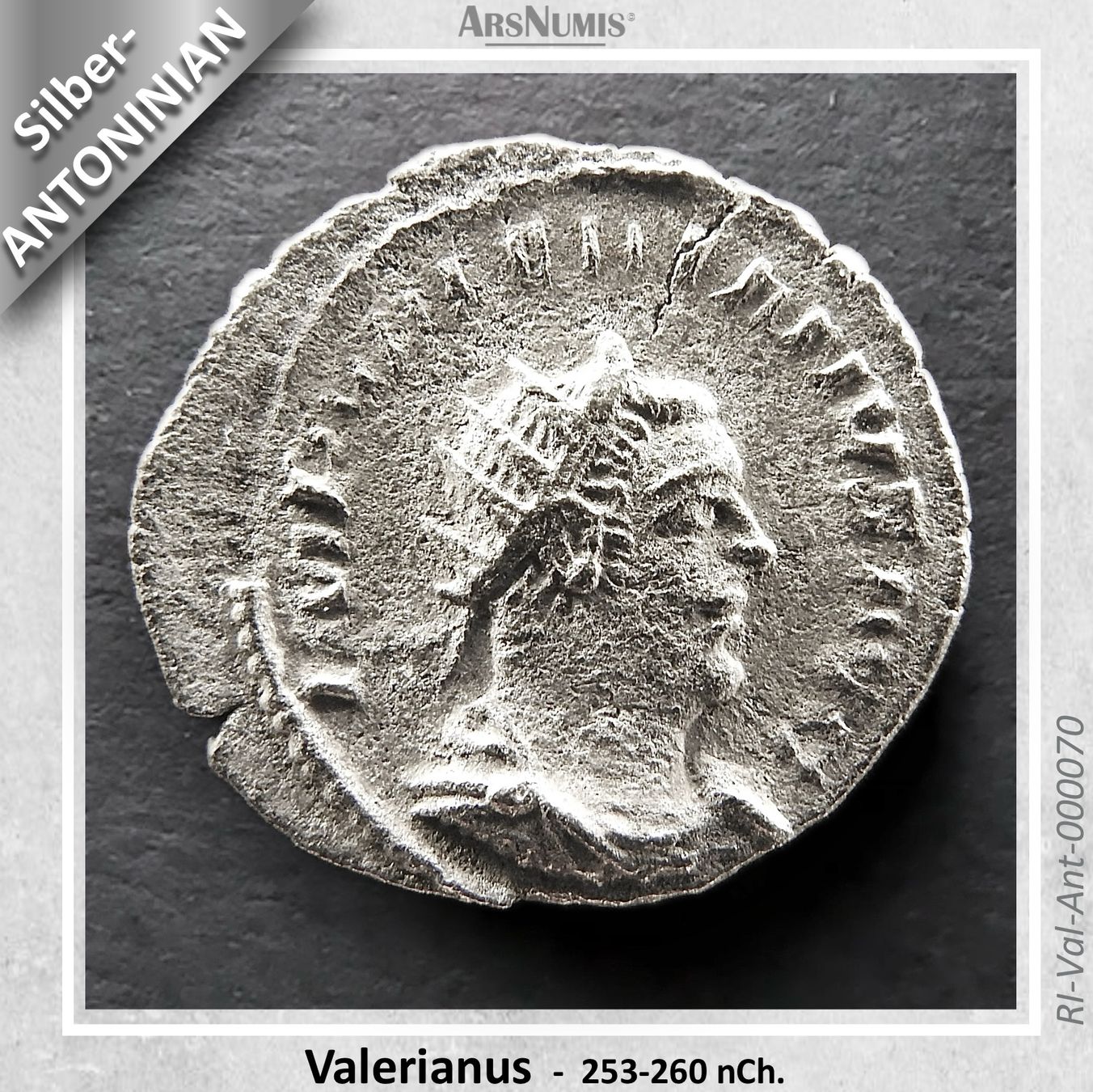 Alle Münzen: Römische Silbermünze - Valerianus – Gebraucht aus Oberwil b. Zug von ArsNumis 2