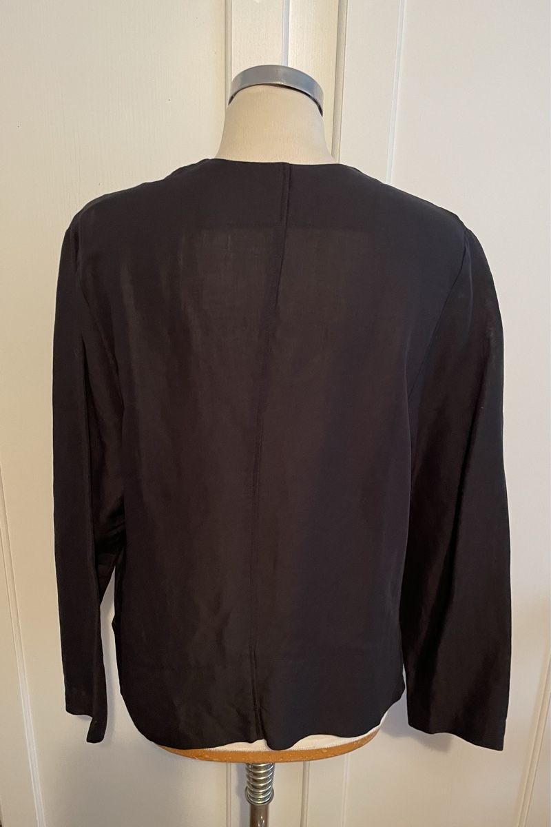 Giacche: Schwarze Blazer Syndicate L Leinen Viskose – Usato da Schaffhausen venduto da marakesch41 5