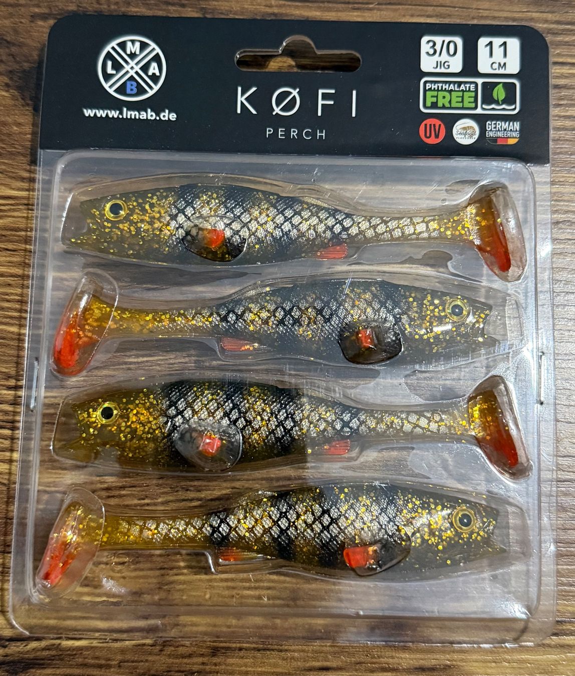 Esche: LMAB Köfi Perch Shad 11 cm – Nuovo e nell'imballaggio originale da Widnau venduto da Fishingtackle_Oggy