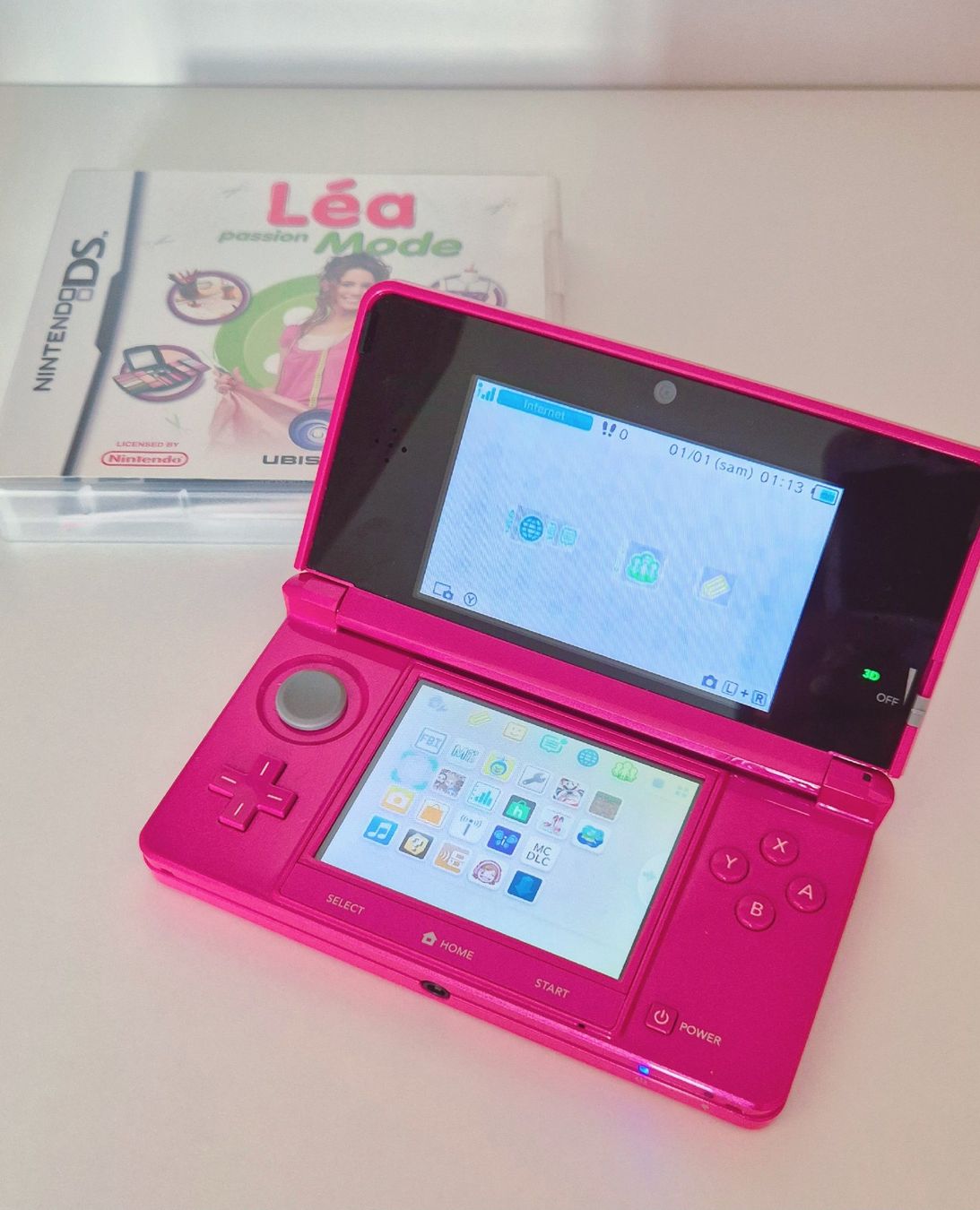 Nintendo 3DS rose (+ mod) avec un jeu (D'occasion) à Renens VD pour CHF ...