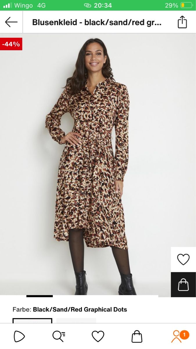 Blusen: Kleid,herbstlich, braun S – Neu (gemäss Beschreibung) aus Winterthur von butterfly210 4