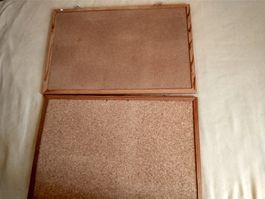 2 x Kork Pinnwände, Holzrahmen, gebraucht, sehr gut!