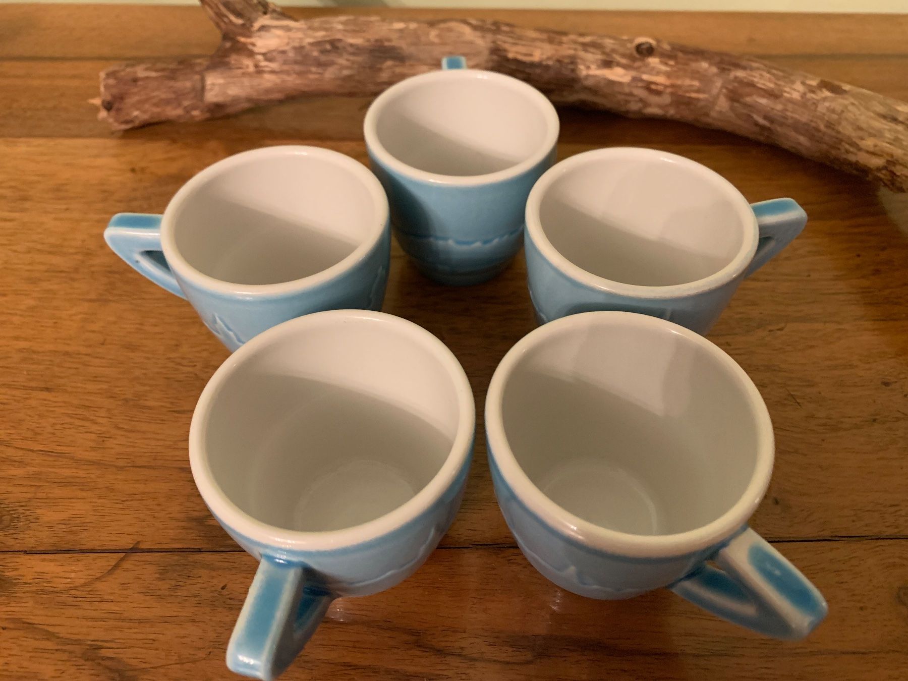 Rössler Tazze: Rössler: 5 x Espresso Tassen "Bern", hellblau – Usato da Rikon im Tösstal venduto da Spellbinder 7
