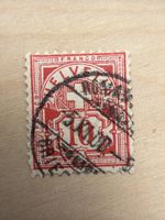 Briefmarke Schweiz 10 Rappen gebraucht