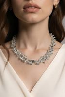 Schöne Bergkristall Kette NEU