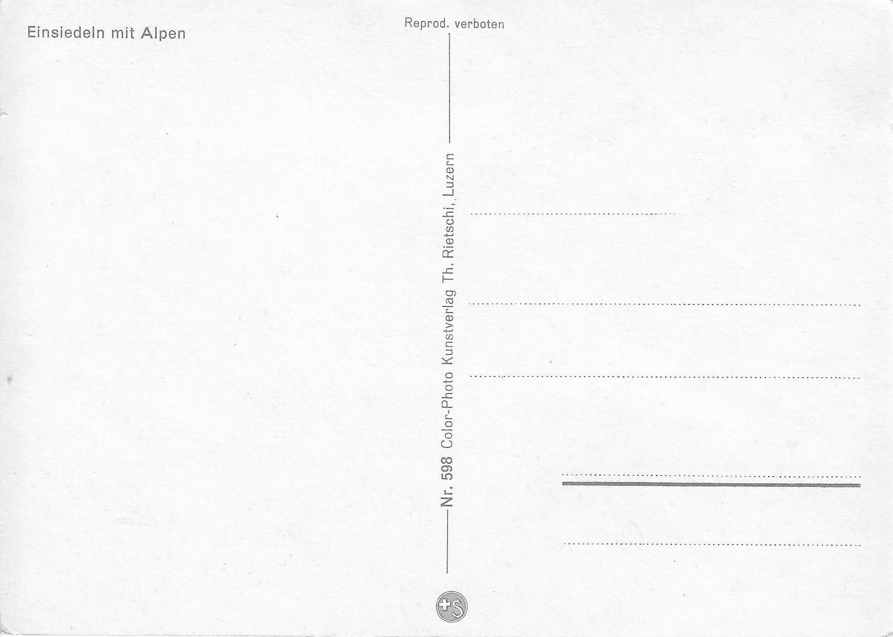 Cartes postales: Einsiedeln mit Alpen SZ – Neuf (Voir description) à Rothrist par Stranglehold 1